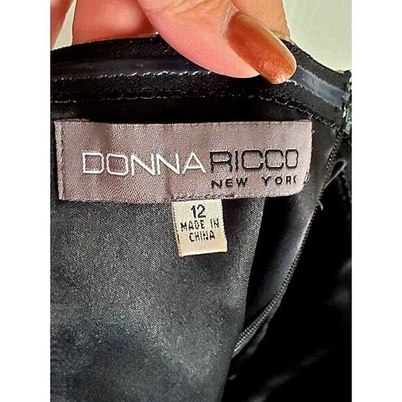 Donna Ricco Womens Dress Leopard Print 12 Strapless Plus-Size Bubble Dress 12 - Picture 3 of 5